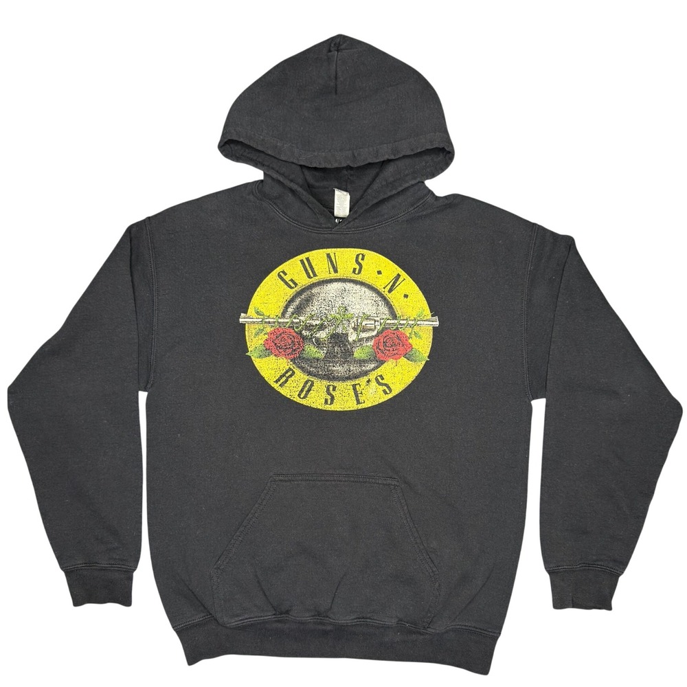 Guns N' Roses Hoodie Size M Black Graphic Band Pullover
